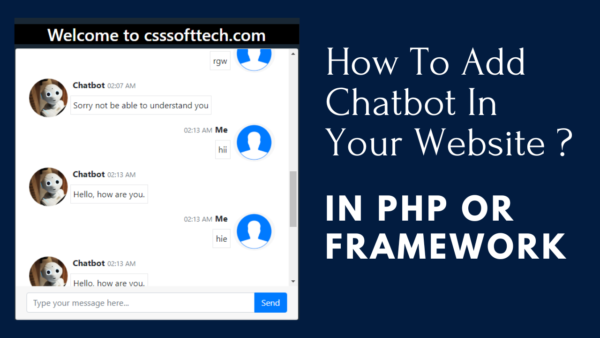 How To Add Ai Chatbot in Web Application Using Php ?